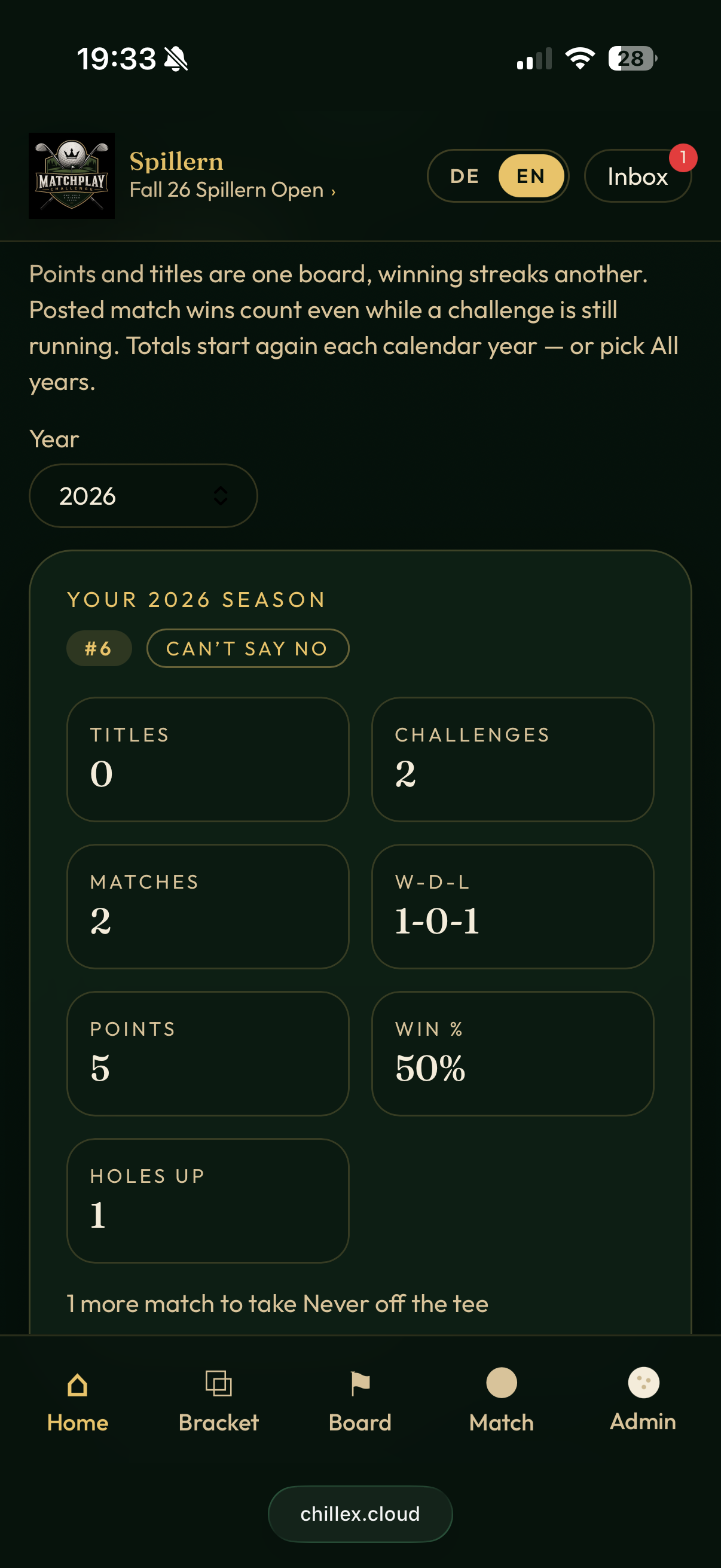 Admin: Challenge, Mitglieder und Club